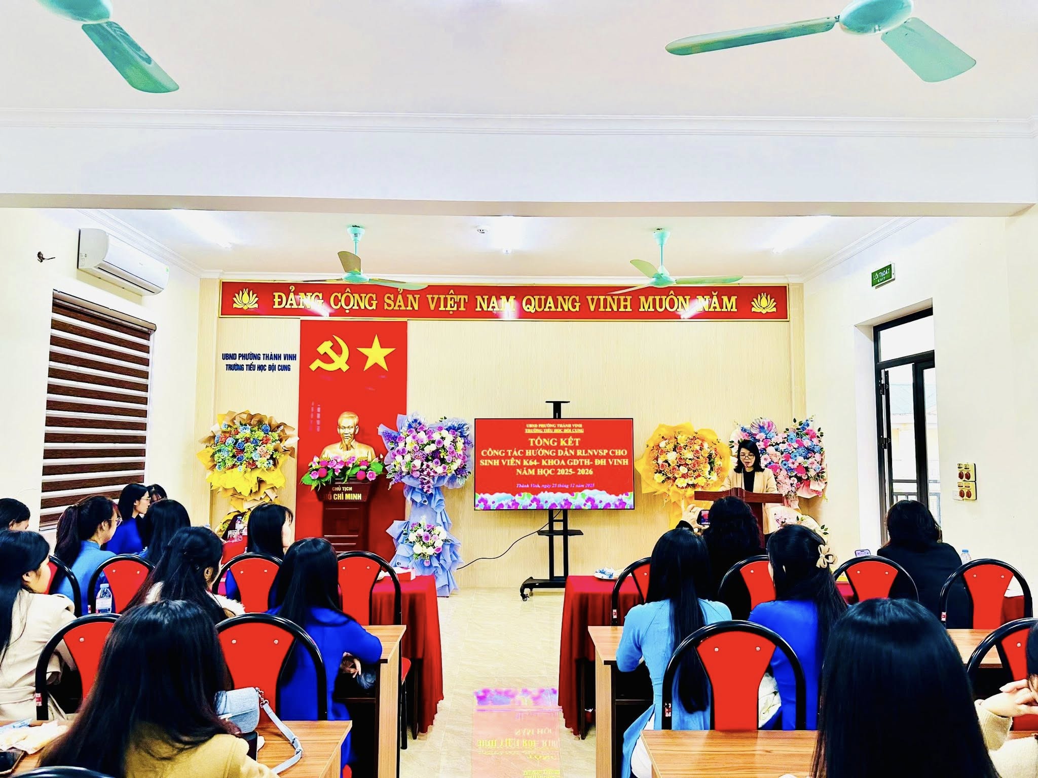 TỔNG KẾT CÔNG TÁC HƯỚNG DẪN RLNVSP CHO SINH VIÊN K64, ĐHV