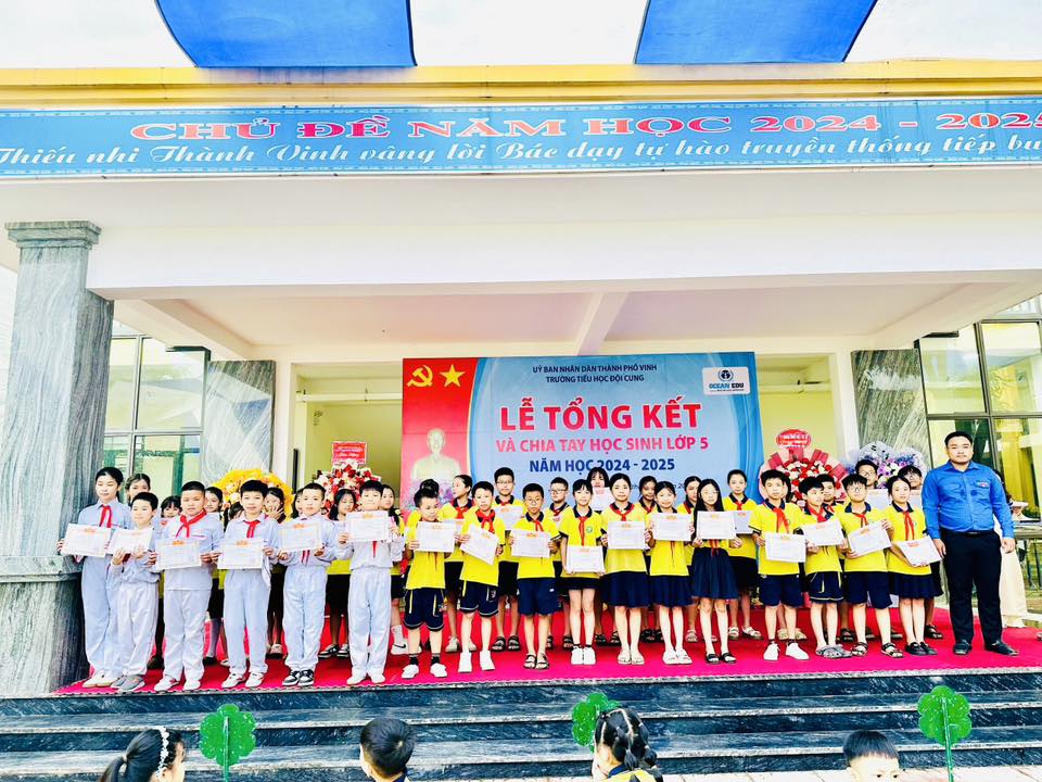 LÊ TỔNG KẾT VÀ CHIA TAY HỌC SINH LỚP 5 NĂM HỌC 2024 - 2025