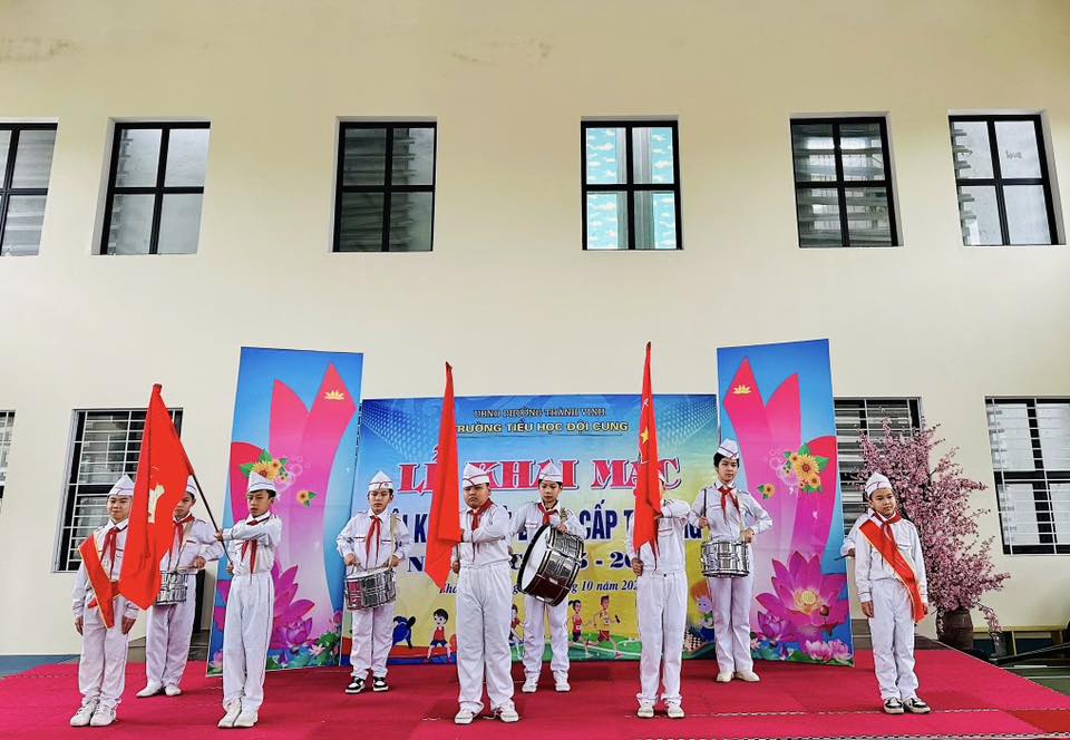 TRƯỜNG TIỂU HỌC ĐỘI CUNG TỔ CHỨC LỄ KHAI MẠC HỘI KHỎE PHÙ ĐỔNG CẤP TRƯỜNG NĂM HỌC 2025 – 2026