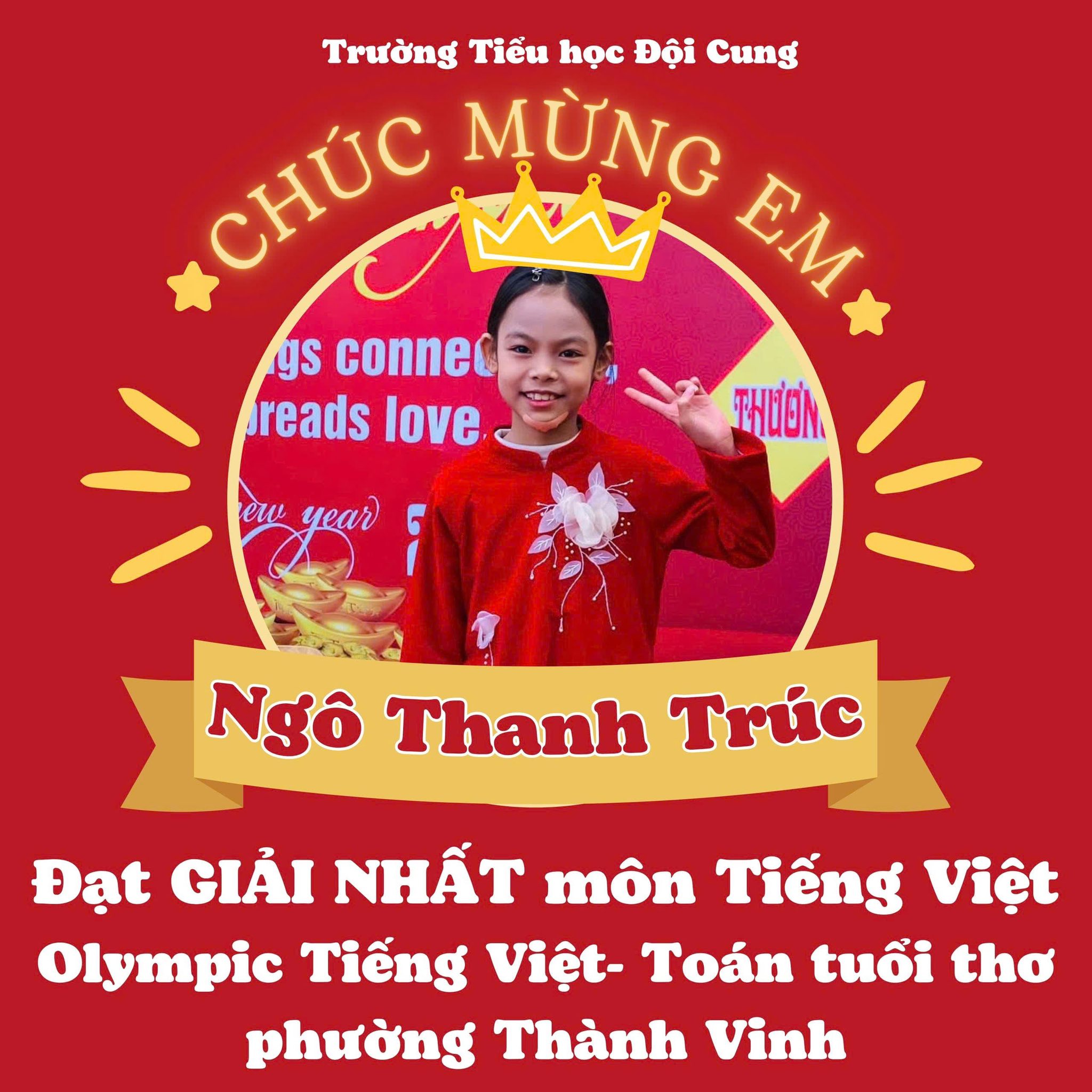 GIEO NỖ LỰC – GẶT VINH QUANG - TỎA SÁNG DƯỚI MÁI TRƯỜNG TIỂU HỌC ĐỘI CUNG