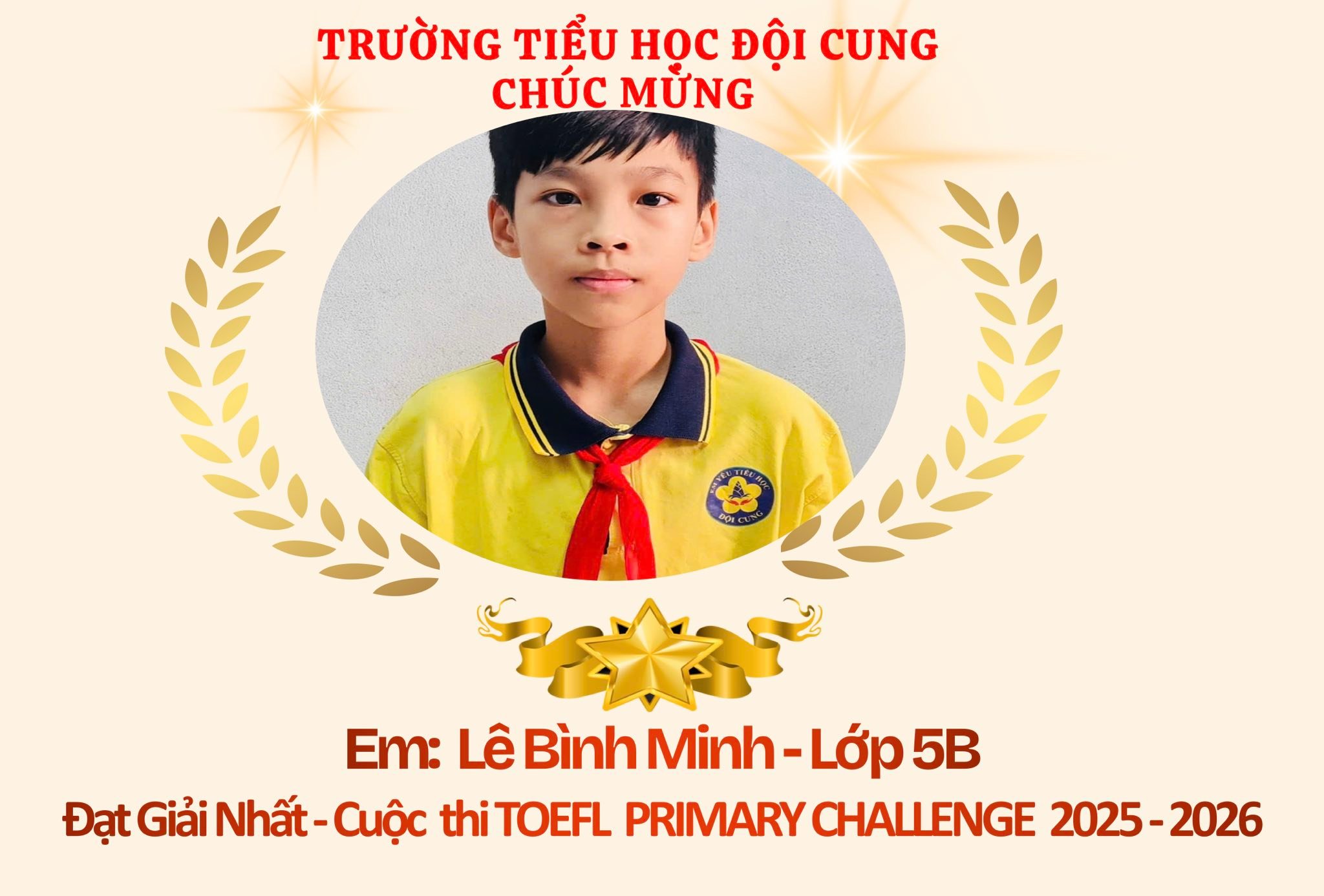 VIẾT TIẾP NIỀM VUI – TỎA SÁNG CÙNG TOEFL PRIMARY CHALLENGE