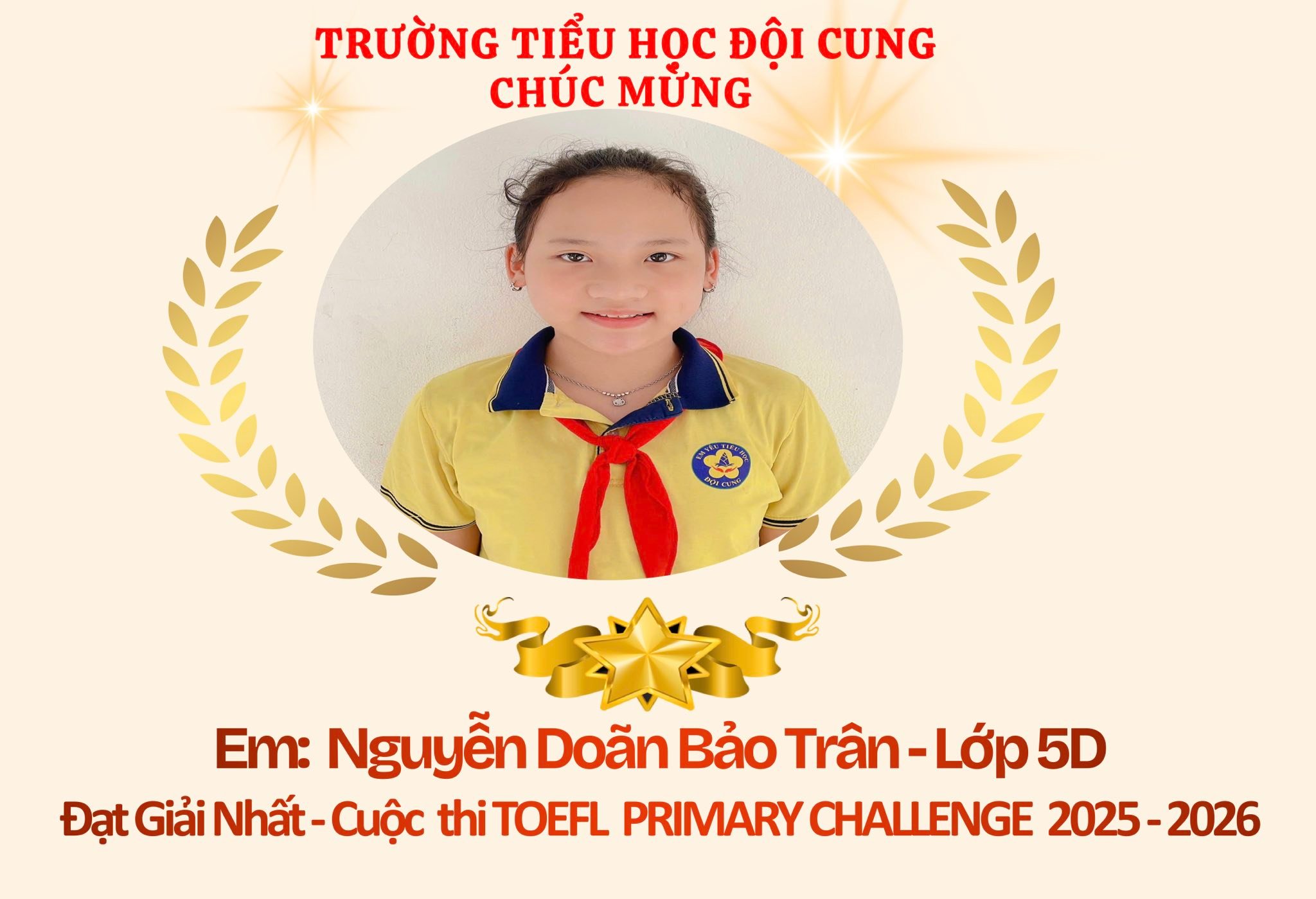 VIẾT TIẾP NIỀM VUI – TỎA SÁNG CÙNG TOEFL PRIMARY CHALLENGE
