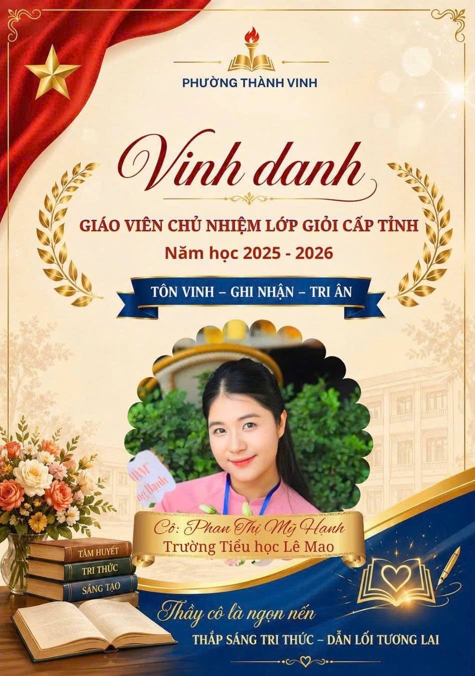 TỰ HÀO GIÁO VIÊN ĐỘI CUNG – GÓP PHẦN LÀM NÊN THÀNH TÍCH CỦA PHƯỜNG THÀNH VINH