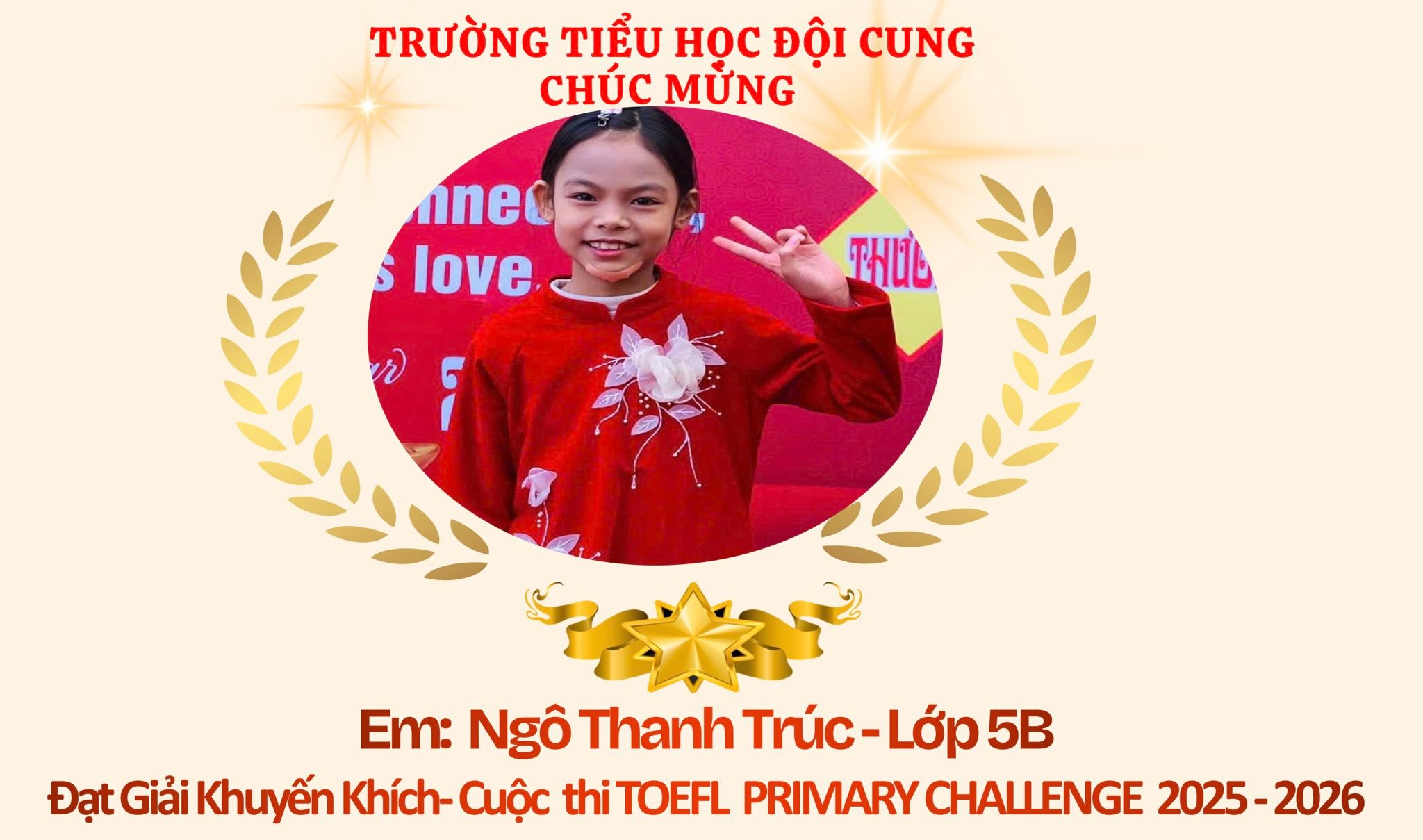 VIẾT TIẾP NIỀM VUI – TỎA SÁNG CÙNG TOEFL PRIMARY CHALLENGE