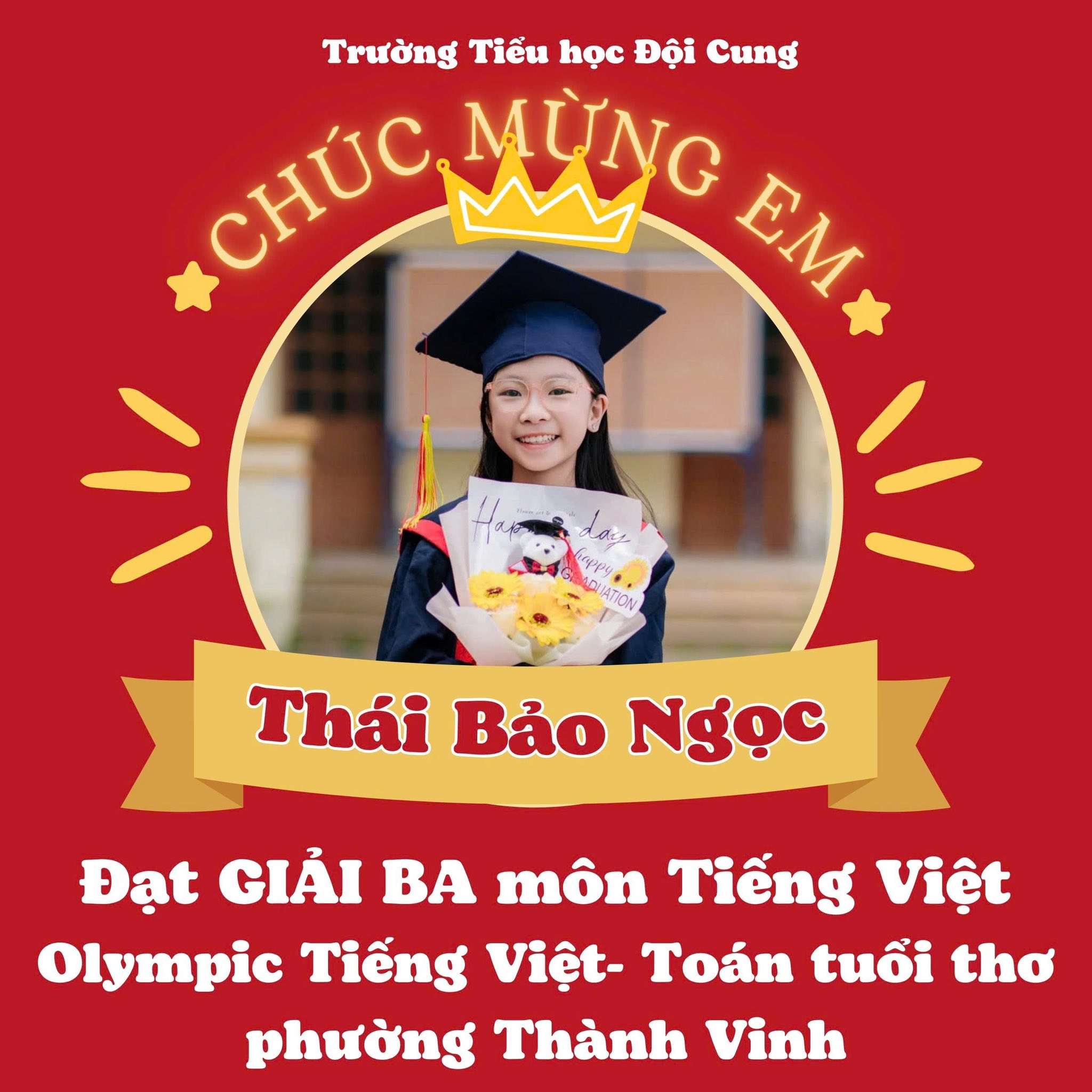GIEO NỖ LỰC – GẶT VINH QUANG - TỎA SÁNG DƯỚI MÁI TRƯỜNG TIỂU HỌC ĐỘI CUNG