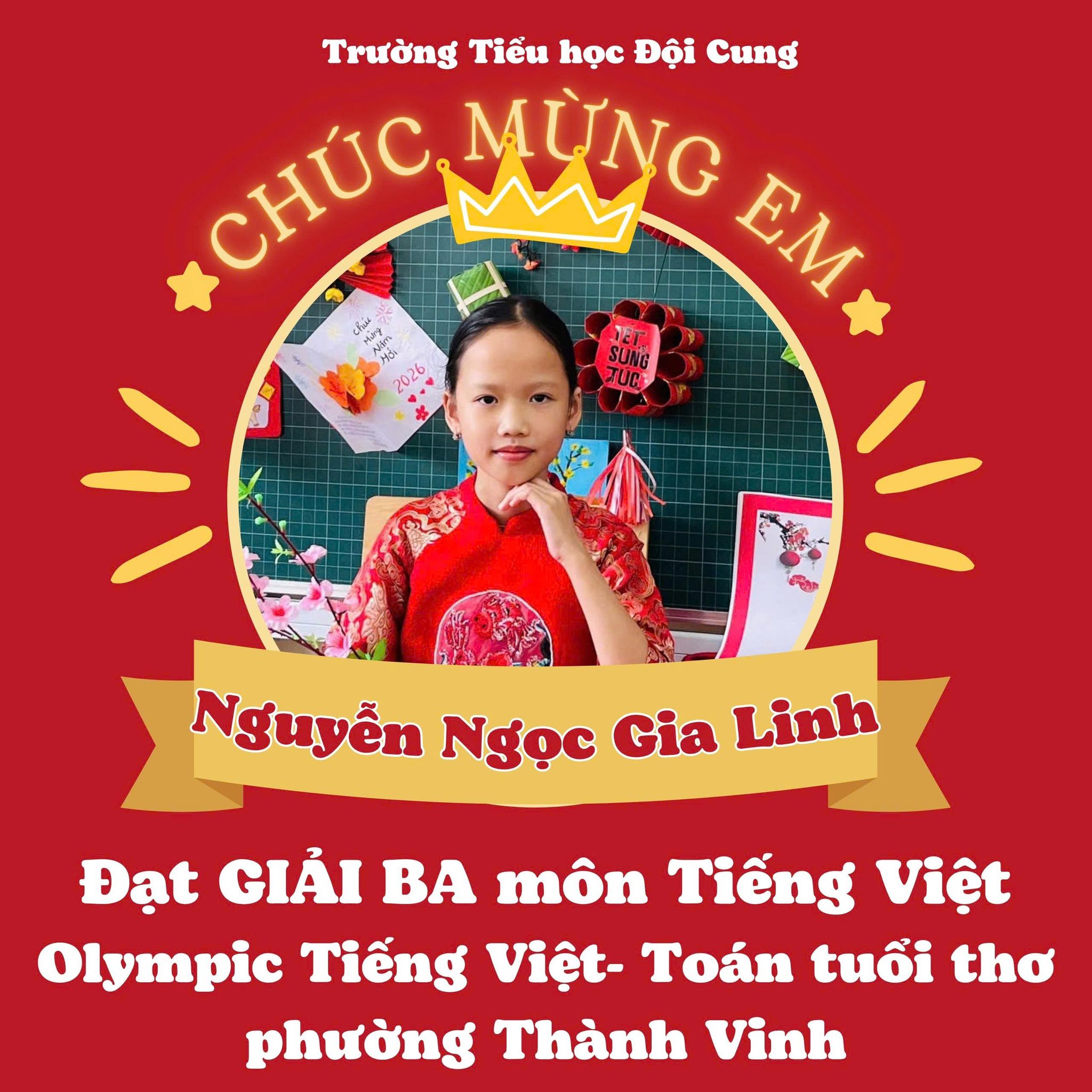 GIEO NỖ LỰC – GẶT VINH QUANG - TỎA SÁNG DƯỚI MÁI TRƯỜNG TIỂU HỌC ĐỘI CUNG