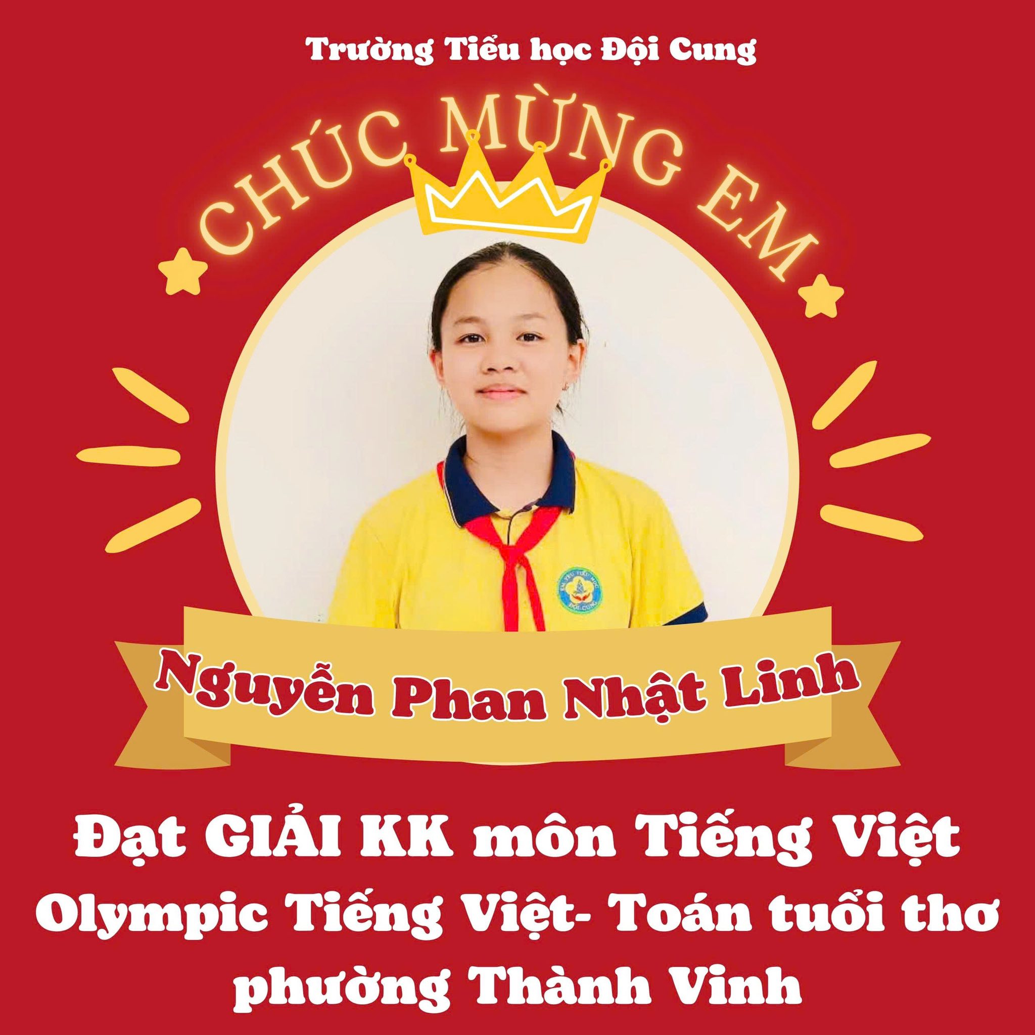 GIEO NỖ LỰC – GẶT VINH QUANG - TỎA SÁNG DƯỚI MÁI TRƯỜNG TIỂU HỌC ĐỘI CUNG