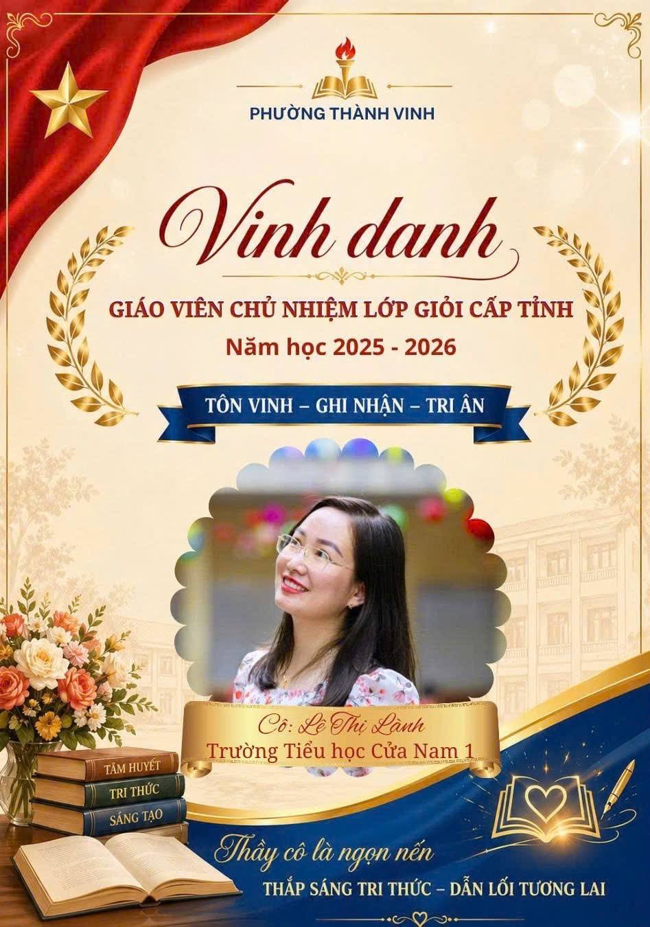 TỰ HÀO GIÁO VIÊN ĐỘI CUNG – GÓP PHẦN LÀM NÊN THÀNH TÍCH CỦA PHƯỜNG THÀNH VINH