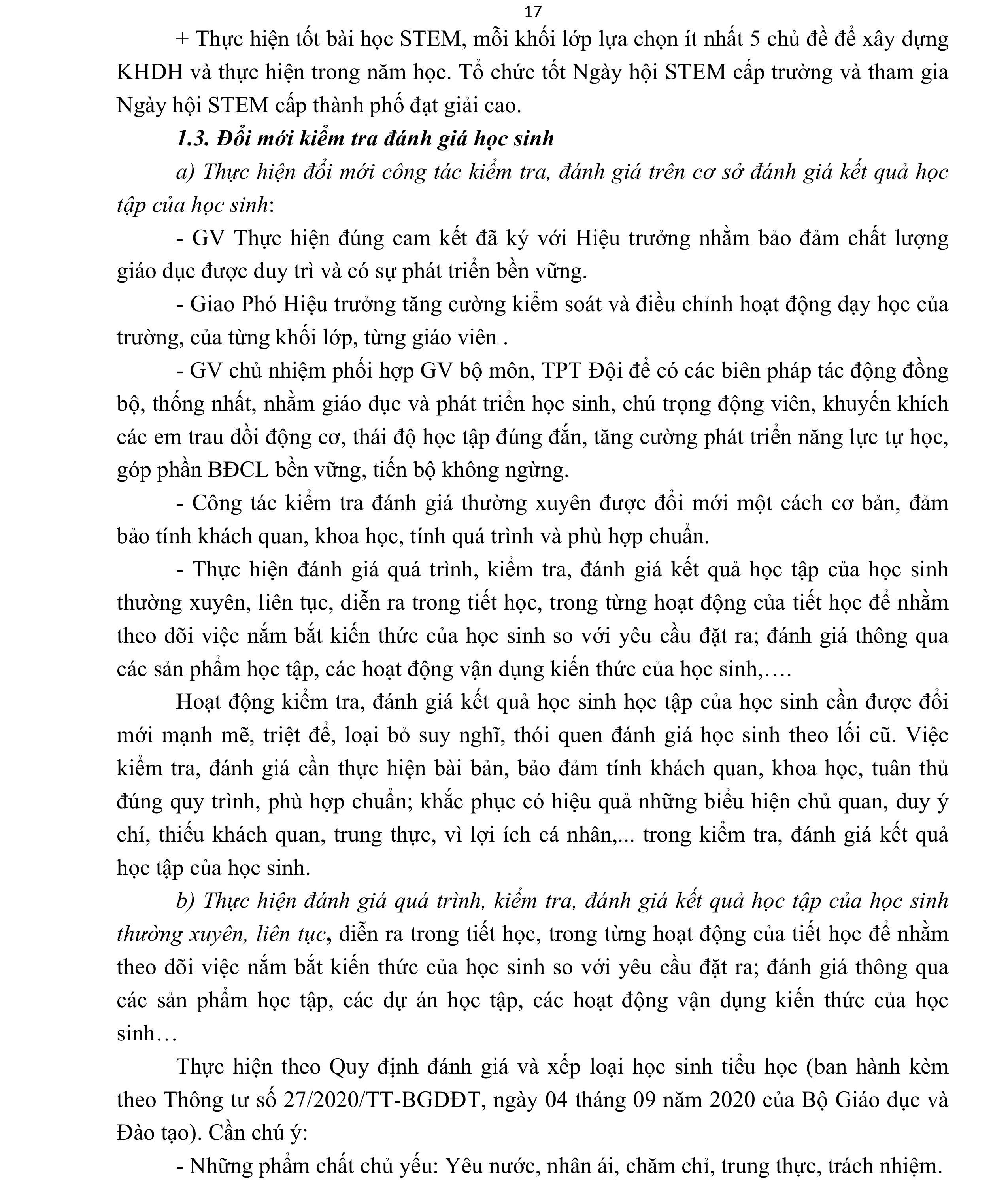 KẾ HOẠCH GIÁO DỤC NHÀ TRƯỜNG NĂM HỌC 2025 - 2026