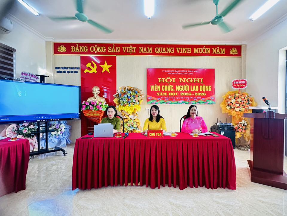 CHÚC MỪNG THÀNH CÔNG HỘI NGHỊ VIÊN CHỨC, NGƯỜI LAO ĐỘNG NĂM HỌC 2025–2026