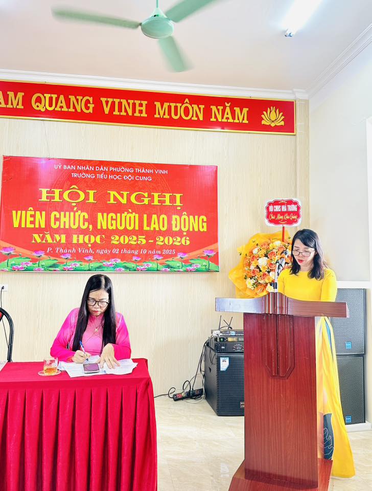 CHÚC MỪNG THÀNH CÔNG HỘI NGHỊ VIÊN CHỨC, NGƯỜI LAO ĐỘNG NĂM HỌC 2025–2026