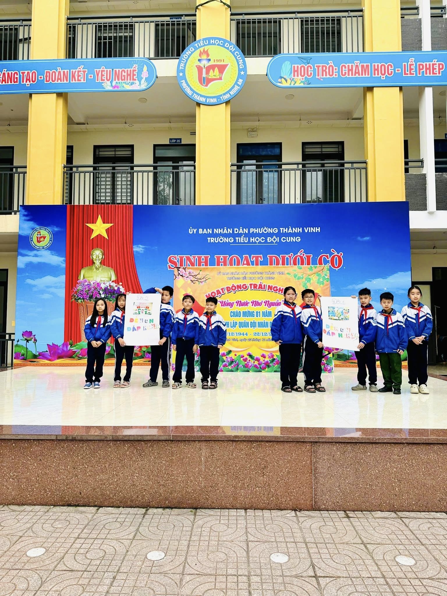 HOẠT ĐỘNG TRẢI NGHIỆM “ UỐNG NƯỚC NHỚ NGUỒN- GIÁO DỤC TRUYỀN THỐNG YÊU NƯỚC VÀ LÒNG BIẾT ƠN”